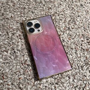 FLAUNT Pink Mother of Pearl iPhone 13 Pro MagSafe Case